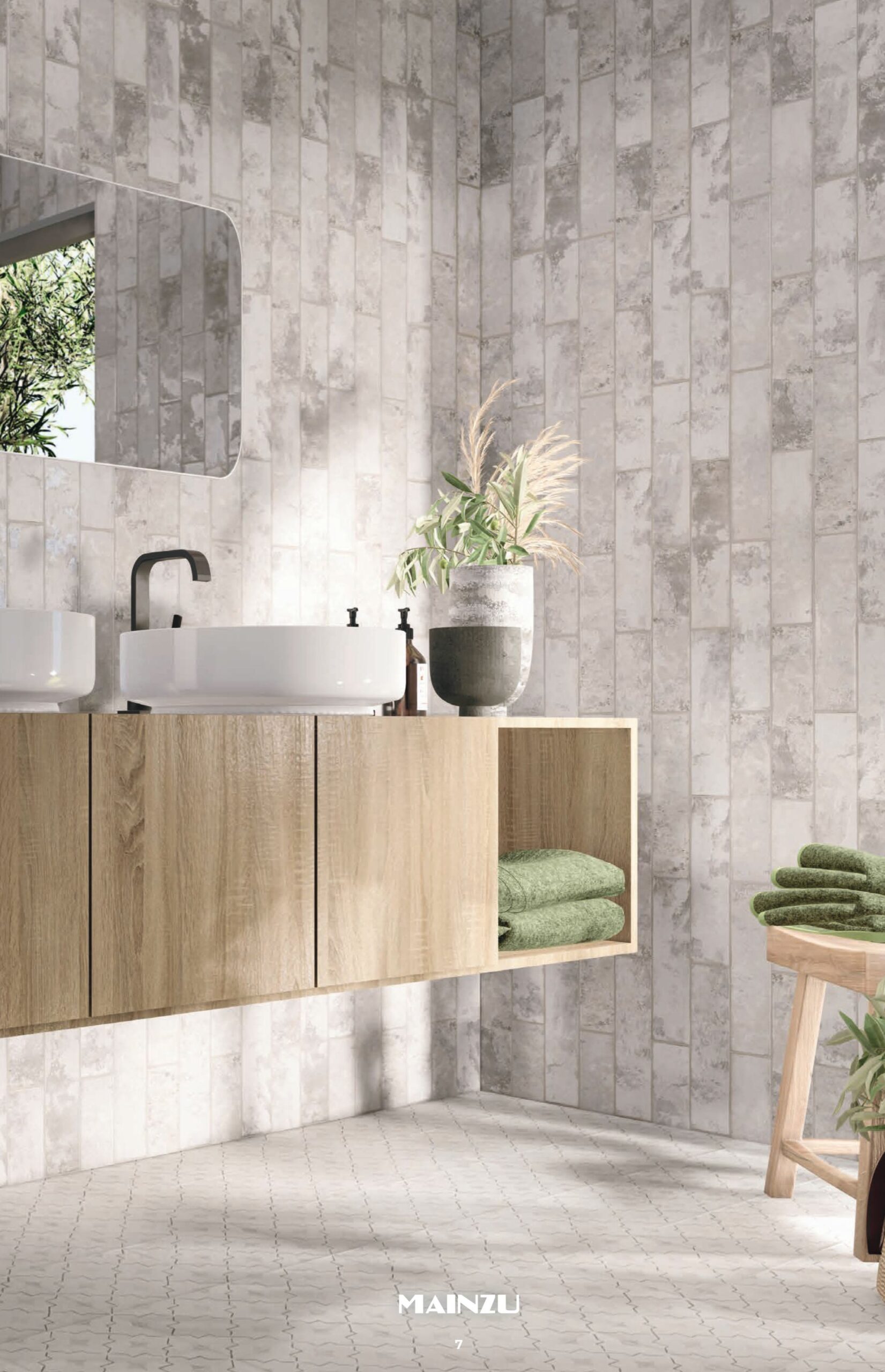 Room with bed and plants